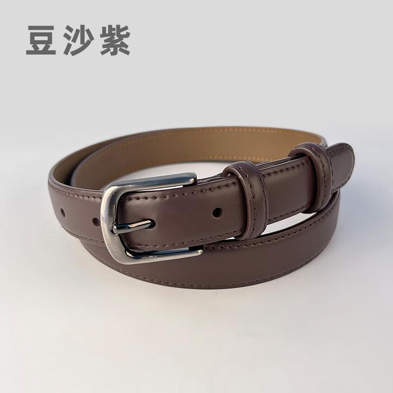 Leather Belt Ladies Cowhide Belt Retro Casual Belt Women'S Belt