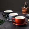 350ML Ceramic Large Capacity Coffee Cup Colorful Coffee Cup and Saucer Exquisite Afternoon Tea Dessert Tea Cup Couple's Mug Gift