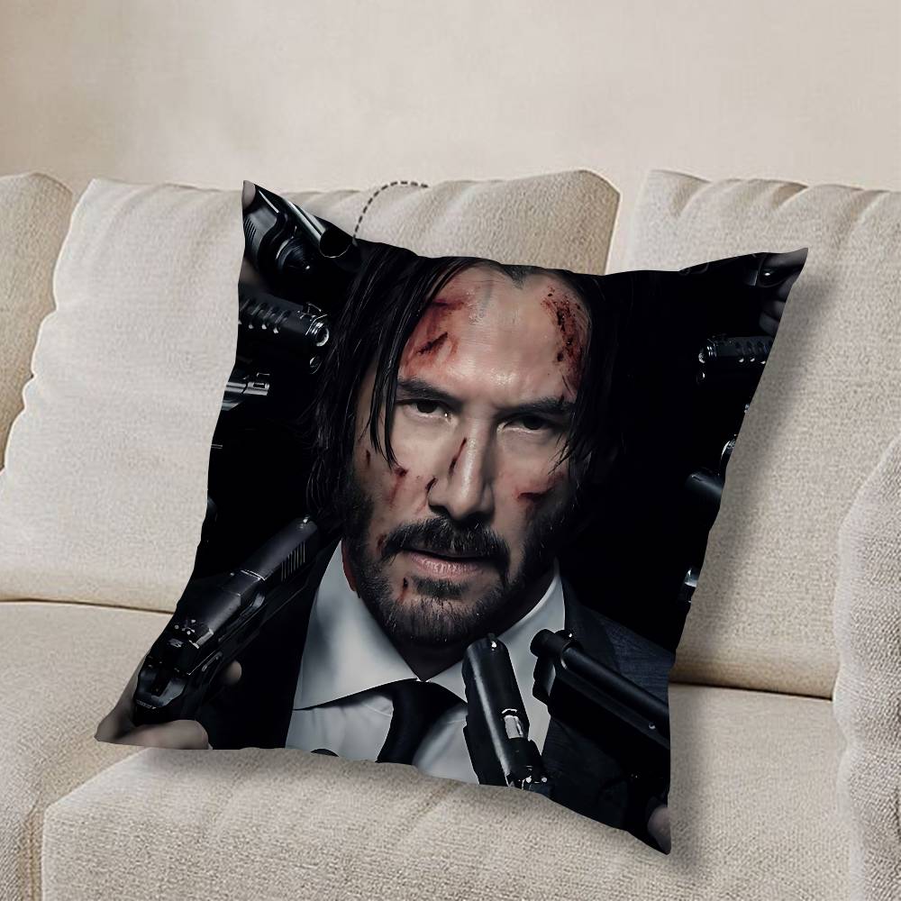 top assassin J-John Wick Pillow Case Sofa Living Room Bedroom Headboard Backrest Cushion Square Cushion Nap Time