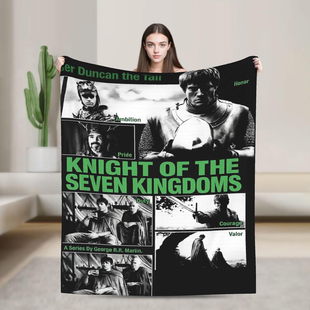 A Knight Of The Seven Kingdoms Printed Fashion Blanket For Men Women Super Soft Throw Fashion Blankets for Living Room Es Multi-size