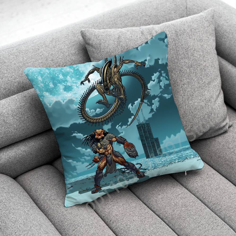 X-Xenomorph Alien P-Predator Throw Pillow Case For 30x30cm 40x40cm 45x45cm 50x50cm 55x55cm Square Sofa Pillowcase Shell