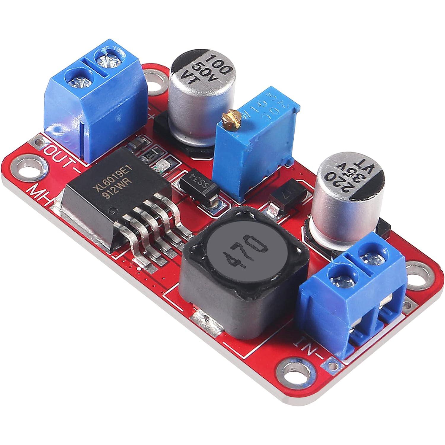 

XL6019 (XL6009 Upgrade) Automatic Step-Up Step-Down Dc-Dc Adjustable Converter Power Supply Module 20W 5-32V to 1.3-35V