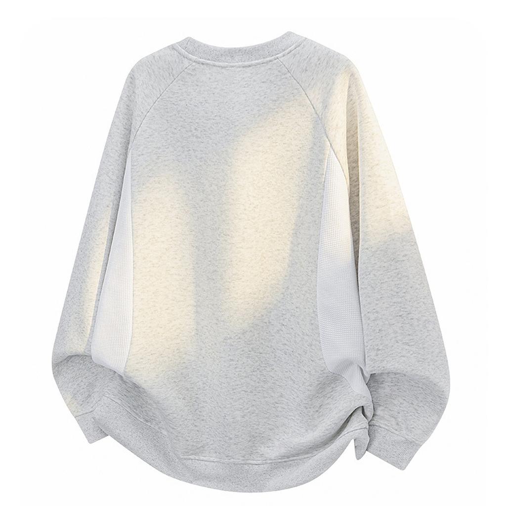 American Loose Splicing Sports Hoodie Casual Turtleneck Long-sleeved Jacket Men's Wear