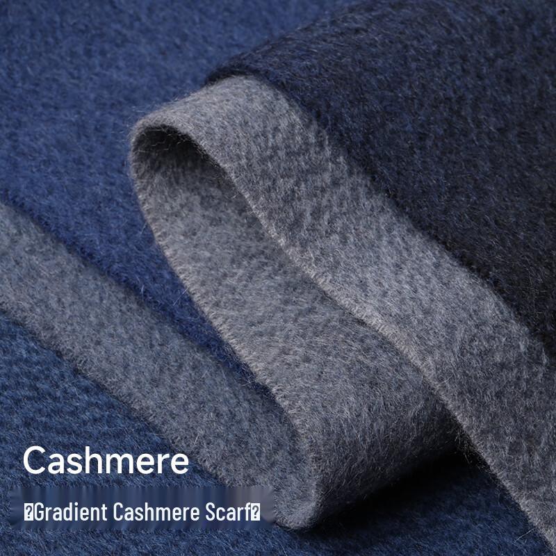 Hengyuanxiang Herren-Kaschmirschal mit Farbverlauf