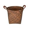 Brown Storage Basket Rectangle Round With Handle Sundries Organization Basket Imitation Weaving Picnic Basket Home Storage