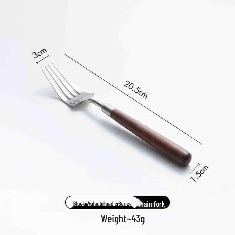 ZISIZ Walnut Handle Western Cutlery Set