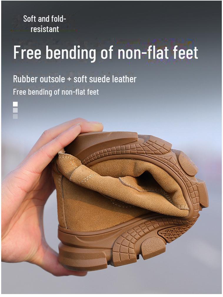 Men's Steel Toe Safety Work Shoes - Anti-Smash, Anti-Puncture, Wear-Resistant, Non-Slip, Breathable, Lightweight, Rubber Sole