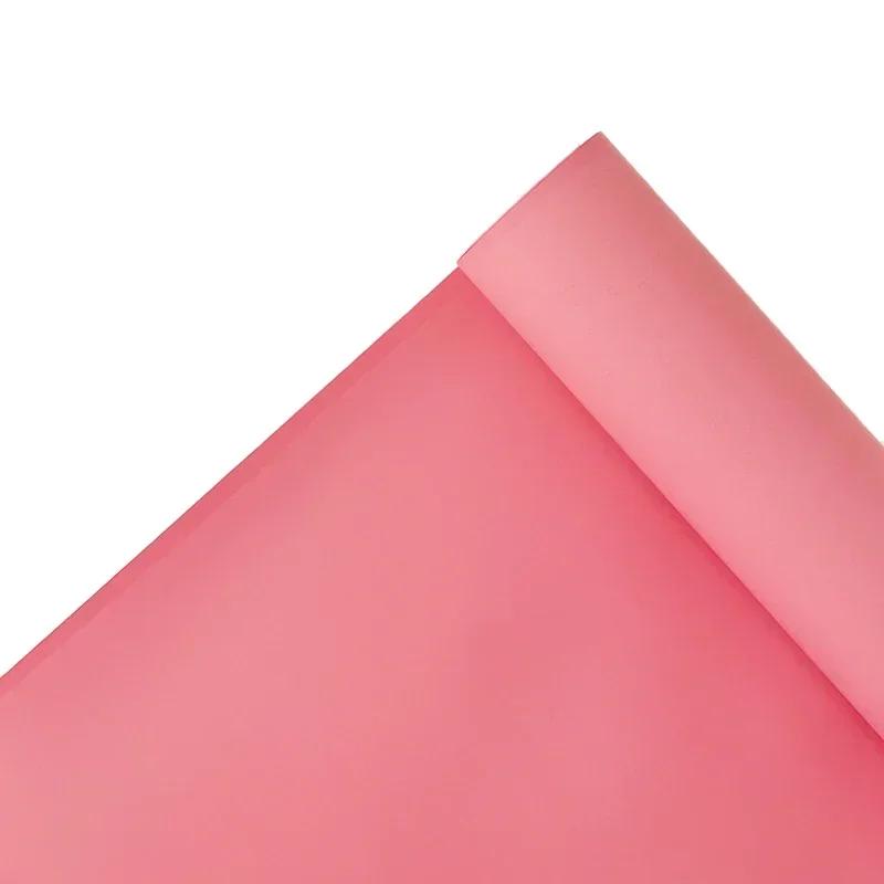 58cmX11yards Plain Porcelain Matte Floral Paper Flower Bouquet Solid Color Floral Page Flower Material Waterproof Packaging Film