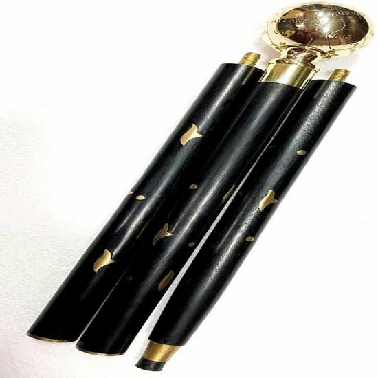 

Античная латунная ручка-глобус Деревянная трость для ходьбы в винтажном стиле Дизайнерский подарок M аэро