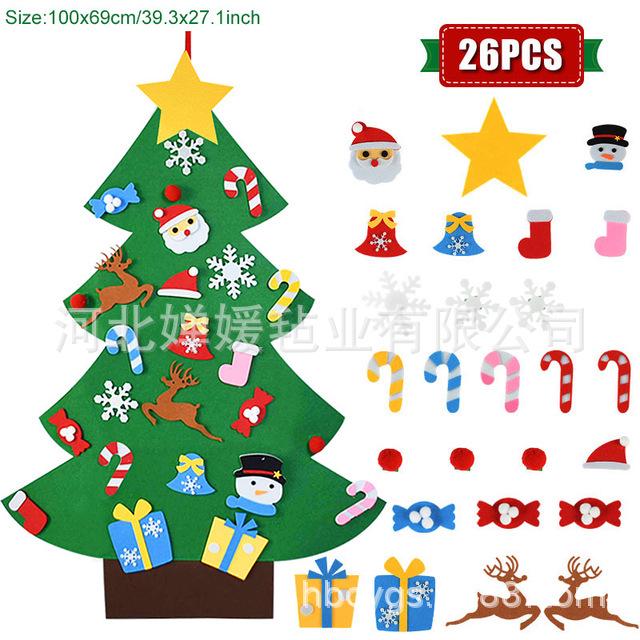 3D DIY Felt Christmas Tree Decoration Pendant