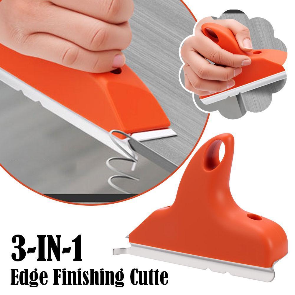 3-in-1 Handheld Edge Banding Trimmer Manual Carpentry Fillet Scraper Chamfer Edge Cutter Woodworking Tool For Board Processing
