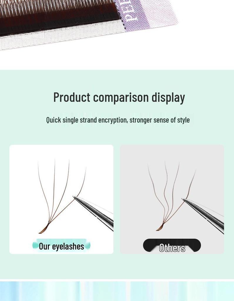 Deep Brown Soft 4-Leaf Clover YY Grafted Eyelashes
