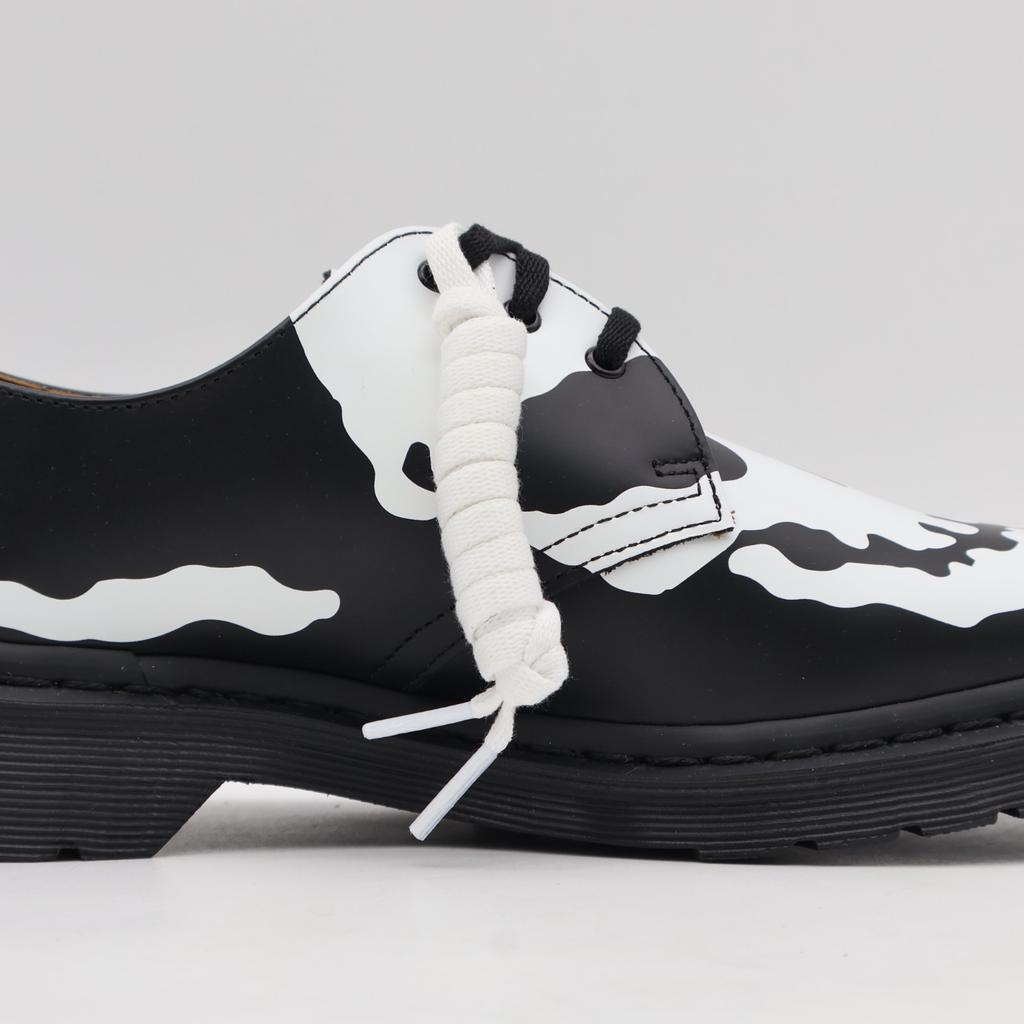 42936001 Supreme Dr.Martens 1461 Totenkopf 3-Loch Schuh Schwarz Weiß (25FW Woche 14) (Männer