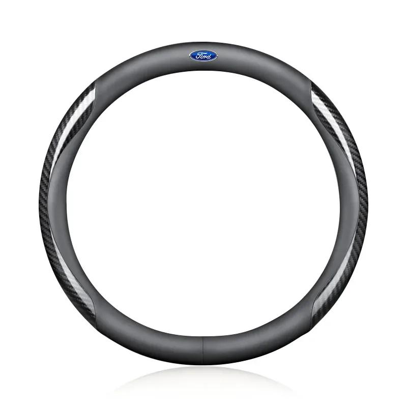 

Focus Hot For Ford New Steering Wheel Cover Anti Slip Steer Wheel Protector Breathable Steering Cover For Ford Fiesta Mondeo Fus