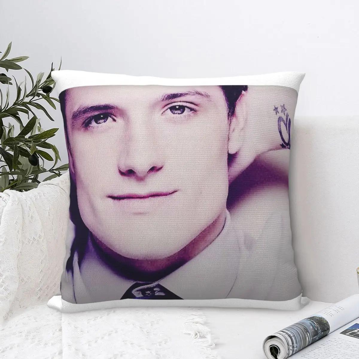 Tonnika Chen Unisex Josh Hutcherson Pillow Cover Actor Whistle Edit Meme Cute Funny Pillow Case For Sofa Home Decorative Cushion Cover Pillowcases