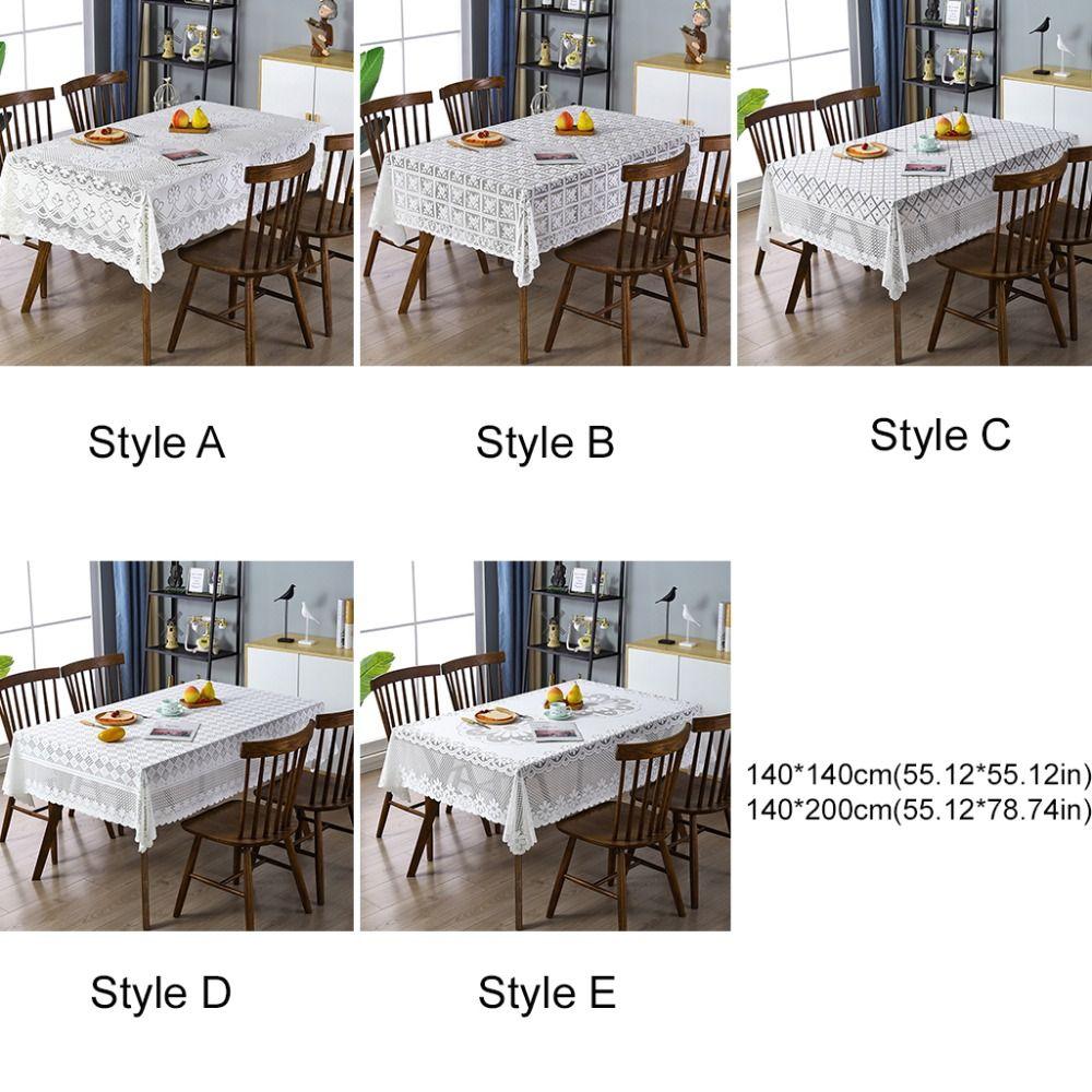 Antique Lace Hollow Tablecloth European Wedding Party Tablecloth Elegant Table Linen  Restaurant