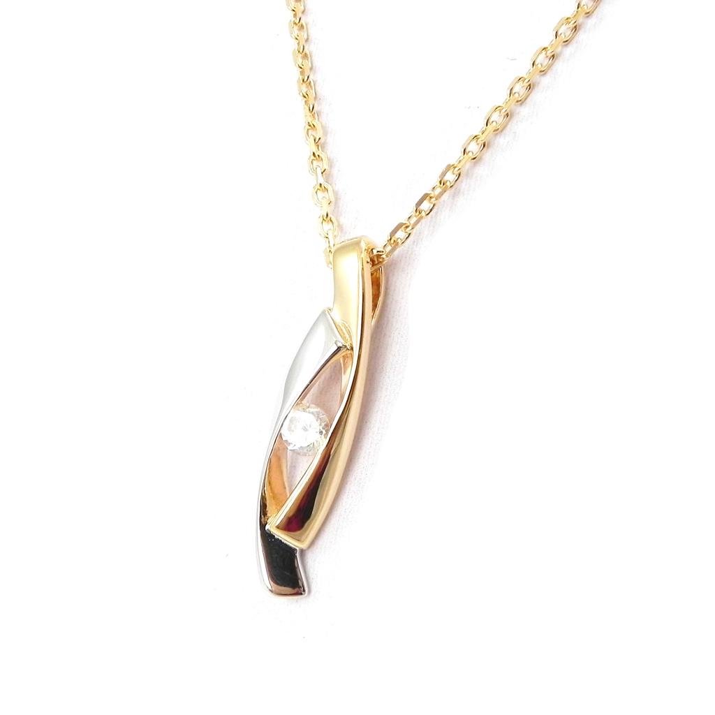 Altesse [I3167] - Dwukolorowy pozłacany naszyjnik „Câlin”.