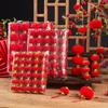 Indoor Outdoor Flocking Lanterns for Chinese New Year Festival Party Decor