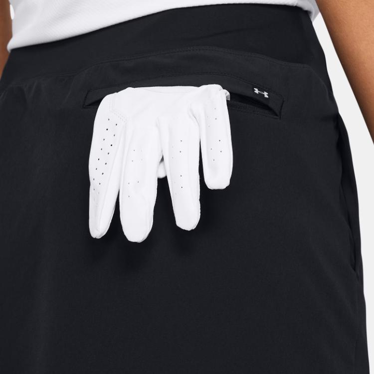 Under Armour UA Drive Solid Mid-Rise Fitted Skort Damen Skorts Schwarz 1383162-001