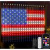 CoziTech Smart Curtain Lights 400 LED, Color Changing LED Curtains Light 6.6 * 6.6 FT, DIY Fairy String Flag Light Curtain for Bedroom Backdrop Party