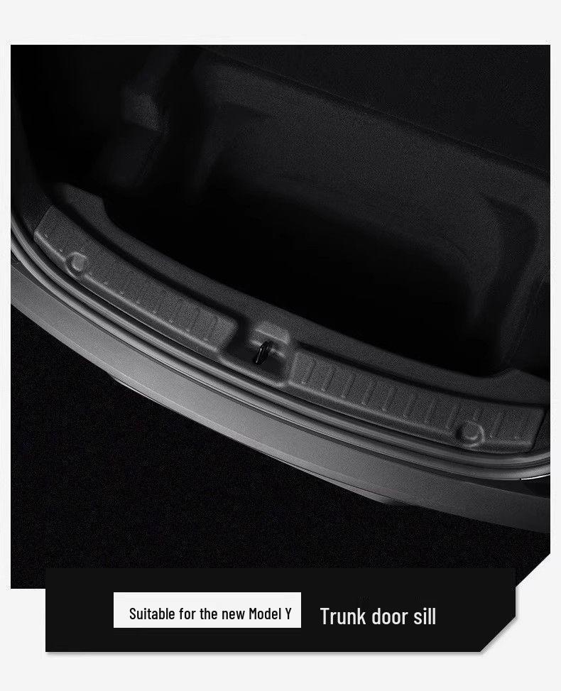 Compatible Tesla Model Y3 Facelift Rear Bumper Protector and Trunk Sill Decorative Strip