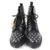 Pristine Dr.Martens short boots 1460 STUD 8-hole Black Silver leather 27040001 Used