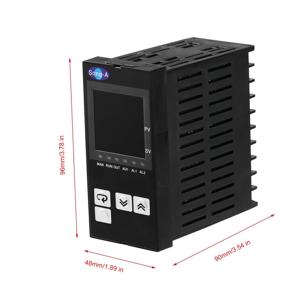 Intelligent Temperature Controller,Digital Panel Intellgent Temperature Controller Relay,10A AC 220V,Output with Clips Black,igh Anti-Interference Ability and Stability Intelligent Temperature Controller,Digital Panel Intellgent Temperature Controller Relay,10A AC 220V,Output with Clips Black,igh Anti-Interference Ability and Stability