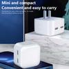 Usb Type C Charger 50W Dual Pd Portable Usb C Charger Support Type C Pd Fast Charging For Iphone 15 14 13 12 Pro Max 11 X Tablet
