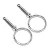 1 Pair Boat Stainless Steel Oarlock 2 Inch ID Mirror Finish Rowlock Paddle Brackets for Standard Size Paddles