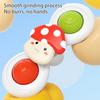 3Pcs/Set Baby Spinner Toy with Suction Cup Mushroom Lion Dinosaur Educational Table Bath Infant Spinning Fidget Toy Toddler Gift