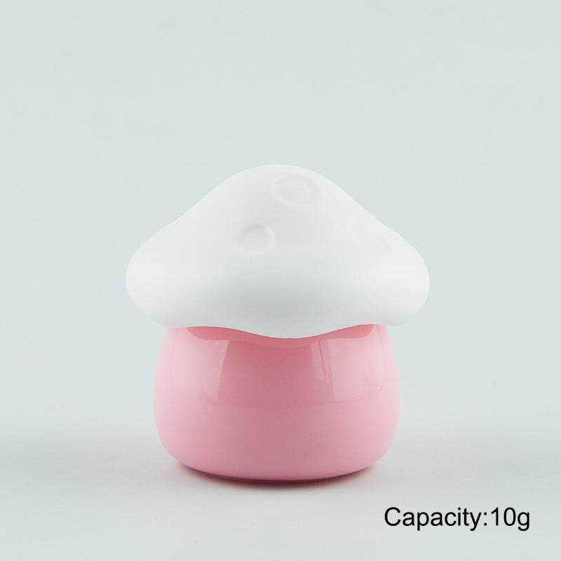 1Pcs 10Ml Portable Lip Gloss Empty Bottle Cute Mushroom Plastic Balm Container Jar Shaped Reusable Refillable Makeup Container