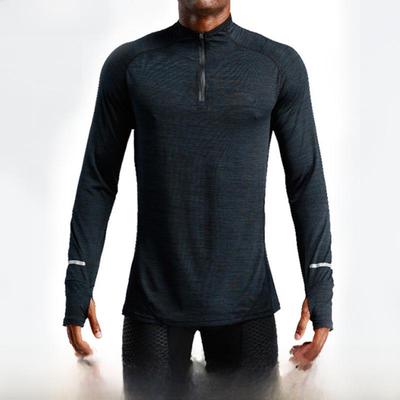 Men's Long Sleeve Quick-Dry Sports Shirt for Running and Basketball, Autumn/Winter Fit