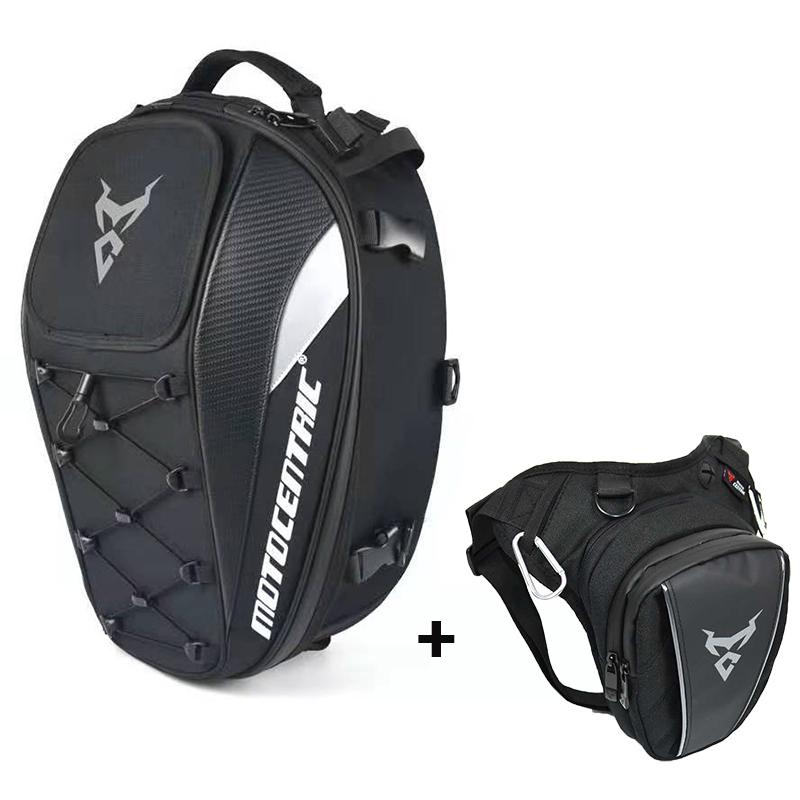 Motorcycle Helmet Bag 37L High Capacity Multi-functional Back Seat Bag Shoulder Waist Leg Waterproof Luggage Moto Equipment
