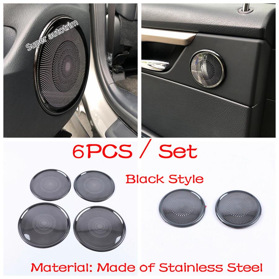 Car Door Speaker Loudspeaker Frame Decoration Cover Trim For Lexus RX RX450h 2016 - Stainless Steel Accessories Interior