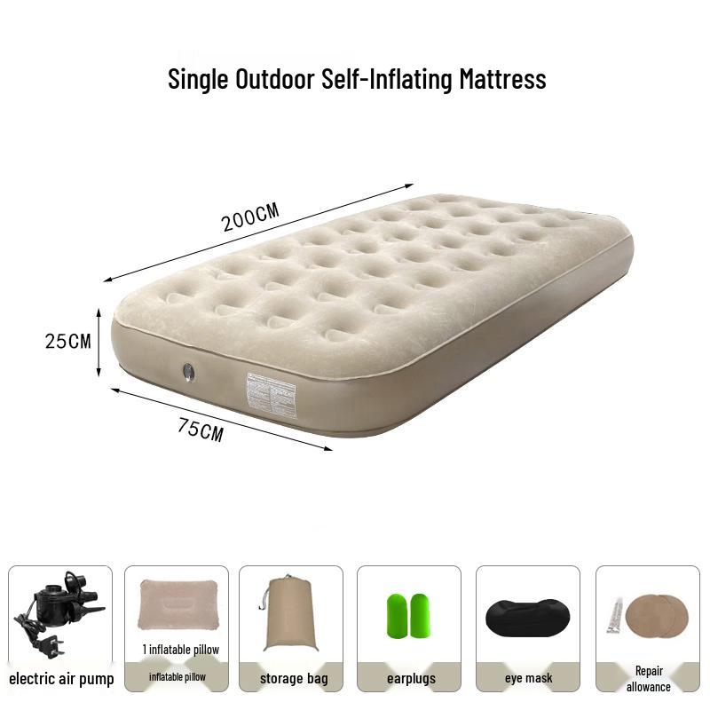 Smart AI Voice-Controlled Inflatable Air Mattress for Outdoor Camping – Thickened Double Bed Sheet
