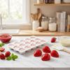 15 Cavities Trawberry Mousse Cake Mold 3D Design Realistic Fruit Fruit Silicone Mold Reusable Food Grade Candy Cookie Mould