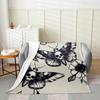 Death Moth Throw Blanket for Boys Girls Adult,Gothic Death Skull Flannel Blanket Lightweight Warm Baby,Youth Bohemian Fleece Blanket Ultra S