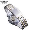 WINNER Transparent Mode Leuchtende Getriebe Bewegung Royal Design Männer Top Marke Luxus Männliche Mechanische Skeleton Armbanduhr