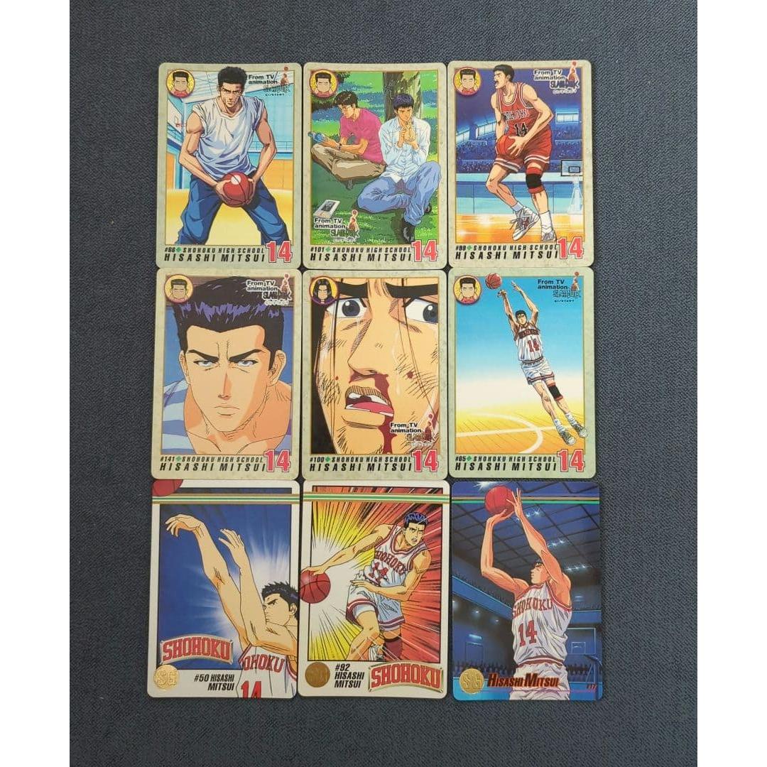 Used Slam Dunk Card Hisashi Mitsui No.101 and 9 cards Carddass SLAMDUNK