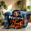 Custom Name Personalized Damon Salvatore Print Blanket, Home Decor, Bedroom, Sofa, Camping, Couch, Gifts for Birthday Christmas
