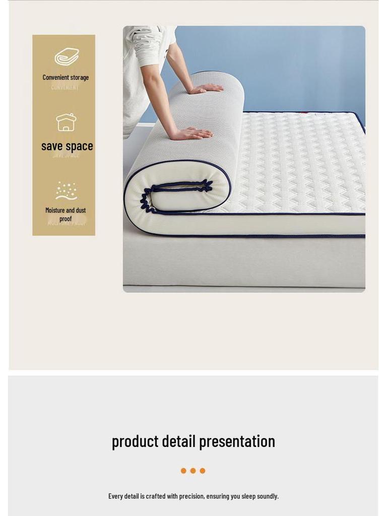 Saltea Tatami Moale Pad Futon pentru Cămin sau Utilizare Individuală - Saltea Pliabilă pentru Pat