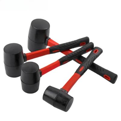 Heavy Duty Mallet Rubber Hammer Double Faced Household Mini Hammer Multifunctional Mallet Hand Tool 8/12/16/24 Oz Wood Mallet