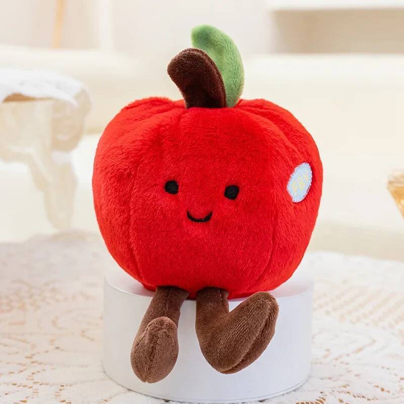 10 Styles Mini Fruit Plush Toys Watermelon Orange Apple Durian Banana Strawberry Toys Lively Cute Cartoon Fruit Kawaii Decor