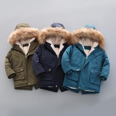 Kids Coat Boys Thick Padded Winter Jacket Padded Winter Coat Thick Cotton Clothes