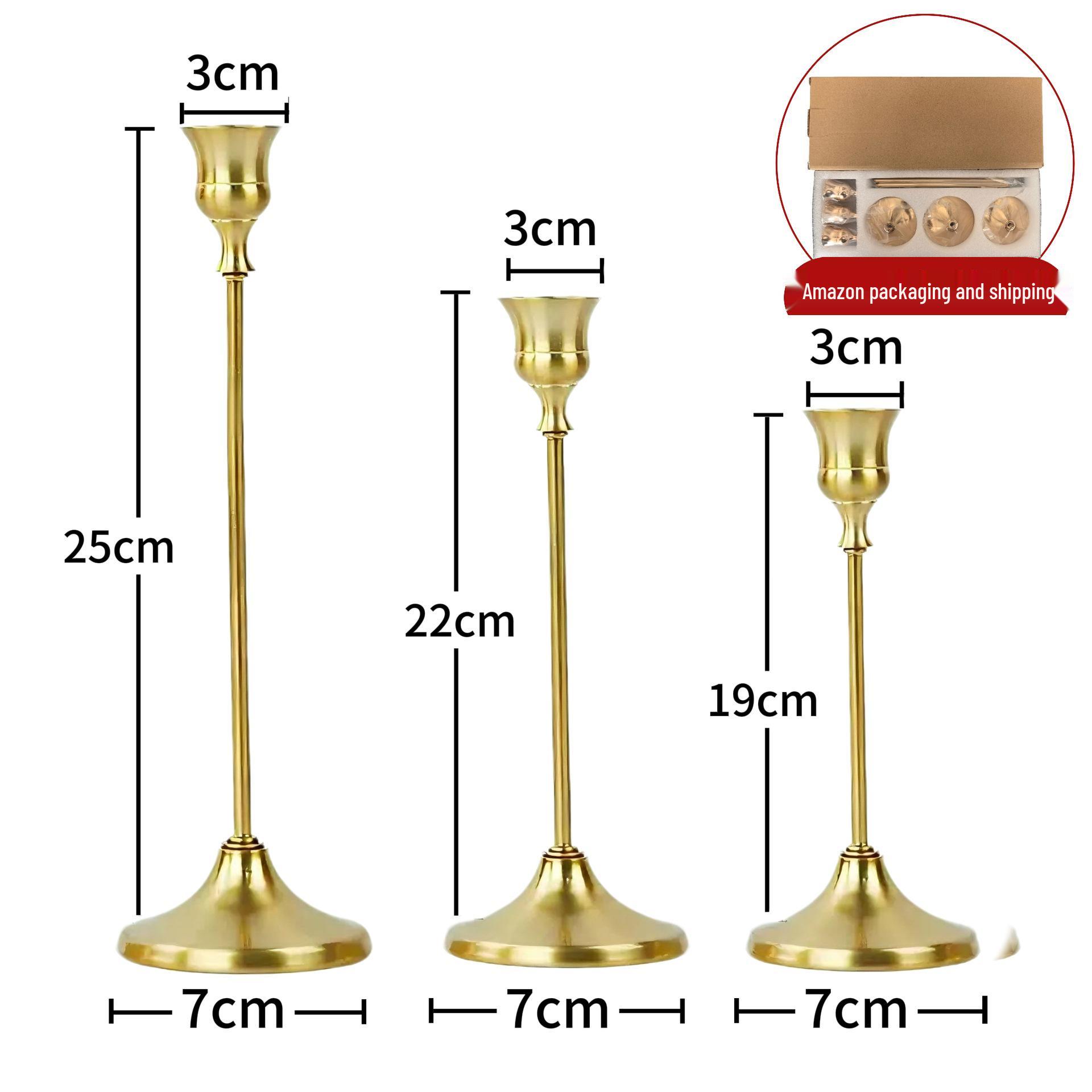 European Retro Trumpet Bell Candle Holder – Luxurious Nordic Wrought Iron Design