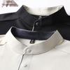 Men's New Chinese Style Ice Silk Stand Collar Polo T-Shirt