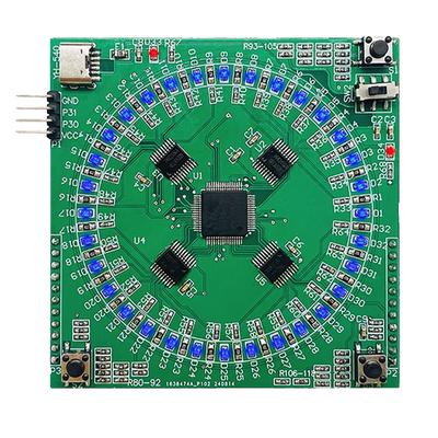 LQFP64 LED Flowing Lamp Diy Kit Welding Practice Module SMD Soldering PCB Electronic Light-emitting Components for Beginners