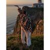 Winter Autumn Women Fleece Sweatshirt Floral Fuzzy Pullover Top Fashion Warm