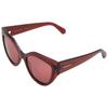 Ferragamo Burgunder Katzenaugen Damen Sonnenbrille Sf2004s 618 53