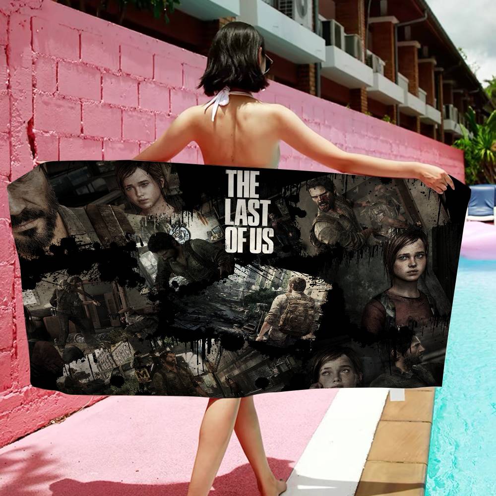Game The L-Last Of U-Us Microfiber Blanket Quick Drying Beach Towels Oversized Printing Super Absorbent Pool Towel Blanket